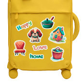 Happy Home Schattige Puppy Stickers Set