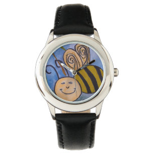 Happy Honey Bee Horloge