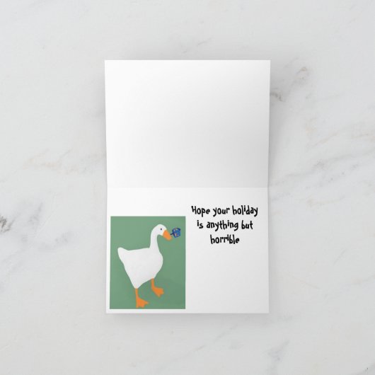 Happy HONK Hannukah carte (Intérieur)