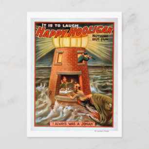 Happy Hooligan Lighthouse en Jonah Play Briefkaart