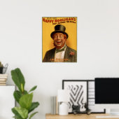 Happy Hooligan's reis over de hele wereld Poster (Thuiskantoor)