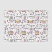 Happy Hooray Party Original Birthday Pattern Gift Tissuepapier (Voorkant)