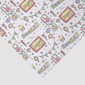 Happy Hooray Party Original Birthday Pattern Gift Tissuepapier (Detail)