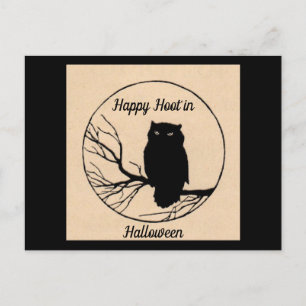 Happy Hoot in Halloween Briefkaart