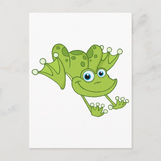 Happy Hopping Frog Briefkaart (Voorkant)