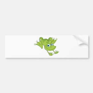 Happy Hopping Frog Bumpersticker