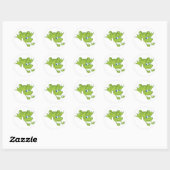 Happy Hopping Frog Ronde Sticker (Vel)
