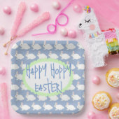 Happy Hoppy Easter Papieren Bordje (Feest)