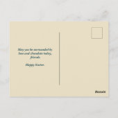 Happy Hoppy Easter Rabbit Eggs Briefkaart (Achterkant)