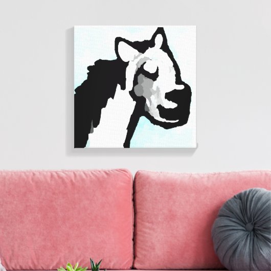 Happy Horse Canvas Afdruk (Insitu (Woonkamer))