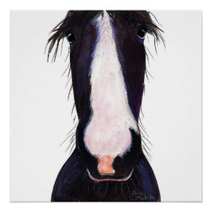 Happy Horse ' JeFF ' van Shirley MacArthur Perfect Poster