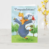 Happy Horse pet afstuderen aanpasbare kaart (Gele Bloem)