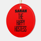 Happy Hostess Keramisch Ornament (Links)