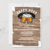 Happy Hour Beer Mugs Invitation (Devant)