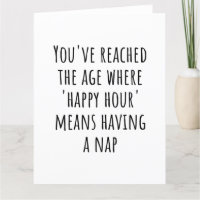 "Happy Hour" betekent dutje tijd - grappig pensioe