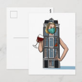 "Happy Hour" Briefkaart (Voorkant / Achterkant)