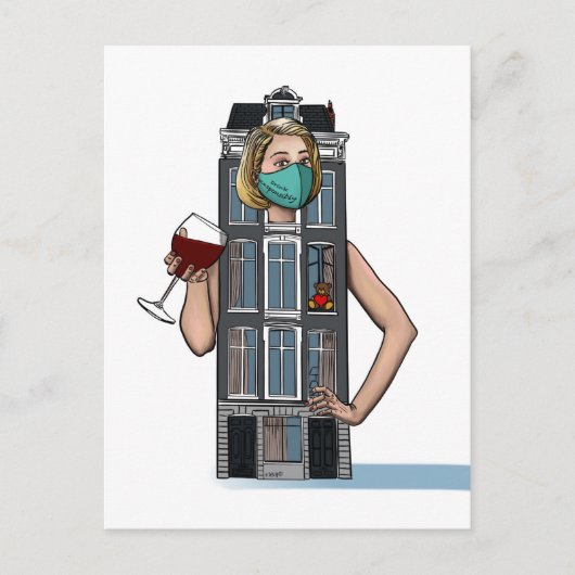 "Happy Hour" Briefkaart (Voorkant)