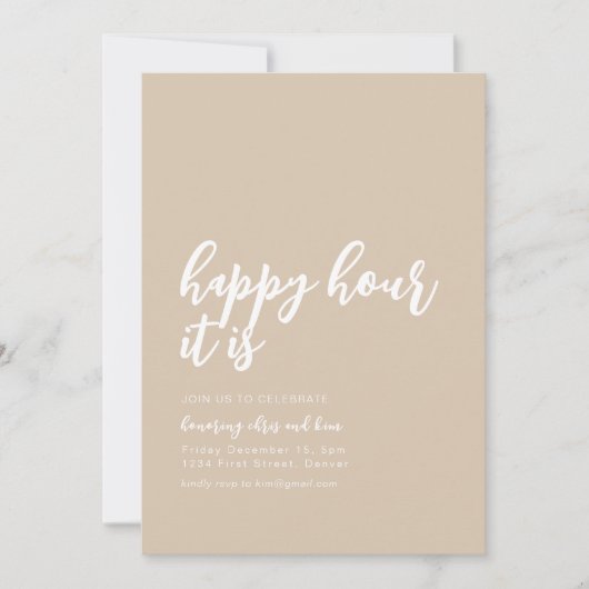 Happy Hour C'Est Cocktail Invitation (Devant)
