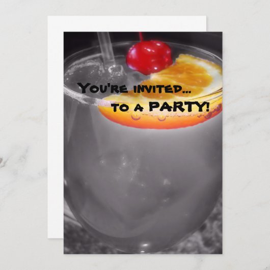 Happy Hour Cocktail Drink Kaart (Voorkant / Achterkant)