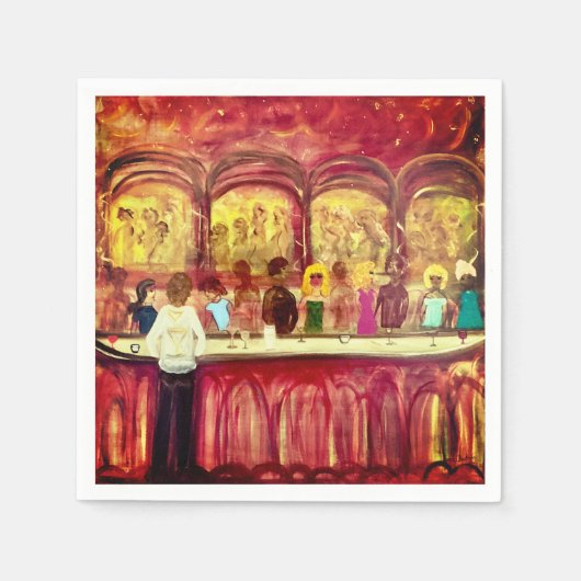 Happy Hour Cocktail servetten (Voorkant)