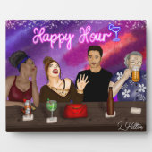 Happy Hour | Digitale kunst Fotoplaat (Voorkant)