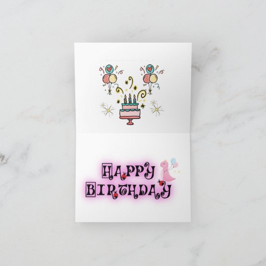 Happy Hour et obtenir la vieille carte d'anniversa (Intérieur)