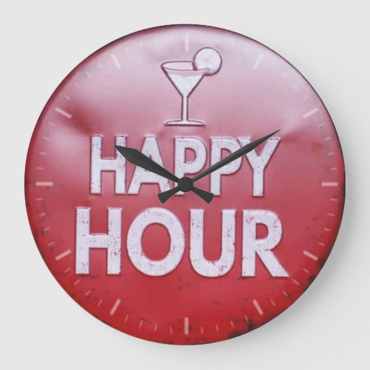 Happy hour grote klok (Voorkant)