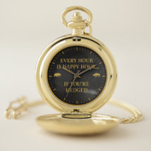 Happy Hour Hedged Pocket Watch