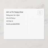 Happy Hour invitation avec drôle rétro (Dos)