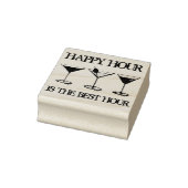 Happy Hour is de Best Hour Mixed Drink Cocktails Rubberstempel (Stempel)