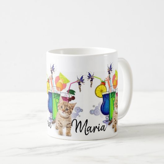 Happy Hour Kitten Fairy Mug (Devant droit)