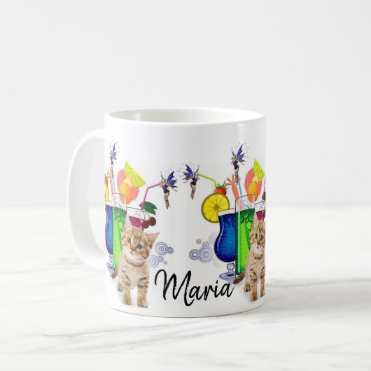 Happy Hour Kitten Fairy Mug (Devant gauche)