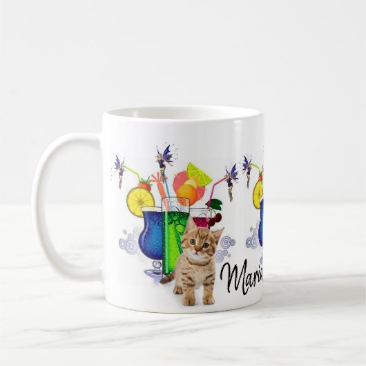 Happy Hour Kitten Fairy Mug (Gauche)