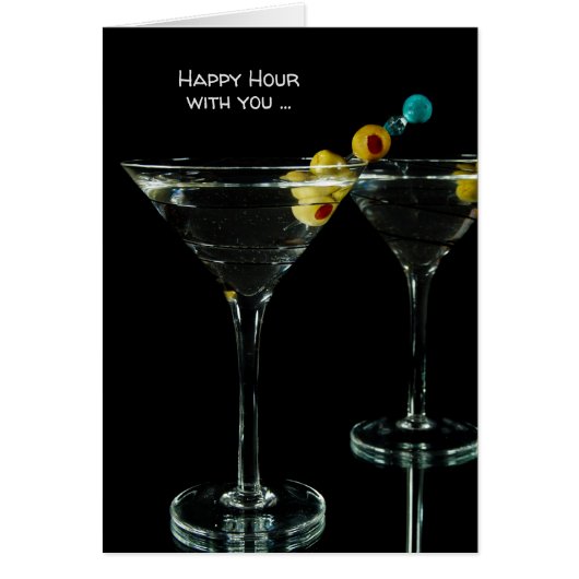 Happy Hour Martini Drink Jubileum (Voorkant)