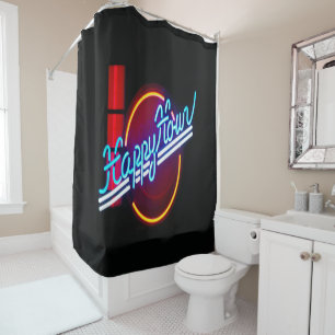 Happy Hour Neon Panneau Douche Rideau