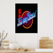 Happy Hour Neon Sign-Poster Poster (Keuken)