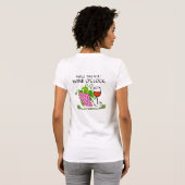 Happy Hour Party Funny IT's WINE O'CLOCK T-shirt (Achterkant volledig)