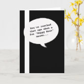 Happy Hour quote Obtenir la vieille carte d'annive (Fleur jaune)