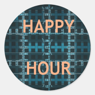 Happy Hour Ronde Sticker