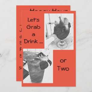 Happy Hour Social Drink Invitation