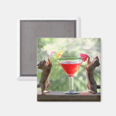 Happy Hour Squirrels Magneet (Voorkant / Achterkant)
