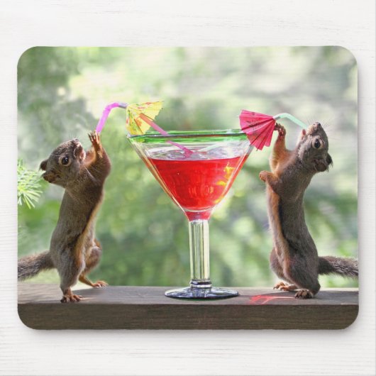 Happy Hour Squirrels Muismat (Voorkant)
