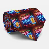 Happy Hour teken op baksteen Stropdas (Opgerold)