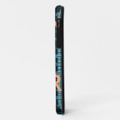 Happy Hour Tekst Blauwe Vector Art Print Case-Mate iPhone Case (Achterkant/links)