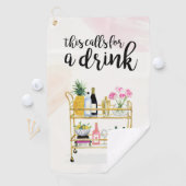 Happy Hour thuis II Golfhanddoek (Insitu)