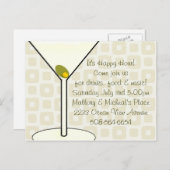 Happy Hour Uitnodiging (Voorkant / Achterkant)