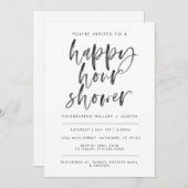 HAPPY HOUR VRIJGEZELLENFEEST KAART (Voorkant / Achterkant)