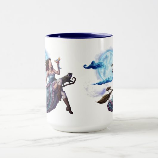 Happy Hour Witch (découpe) Mug (Centre)