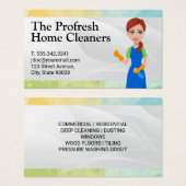 Happy House Cleaner | meid Visitekaartje (Voorkant /achterkant)