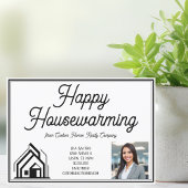 Happy Housewarming Vastgoed Bedrijf Custom Logo Kaart